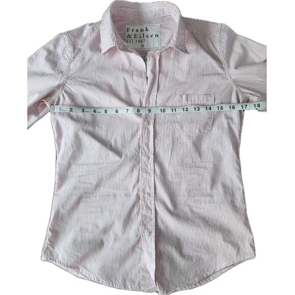 Frank & Eileen Barry Striped Long Sleeve Button Down Collar Shirt Size XS - Picture 8 of 9